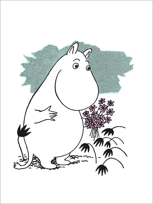 2-osainen kortti kohopaino Muumi - Muumipeikko