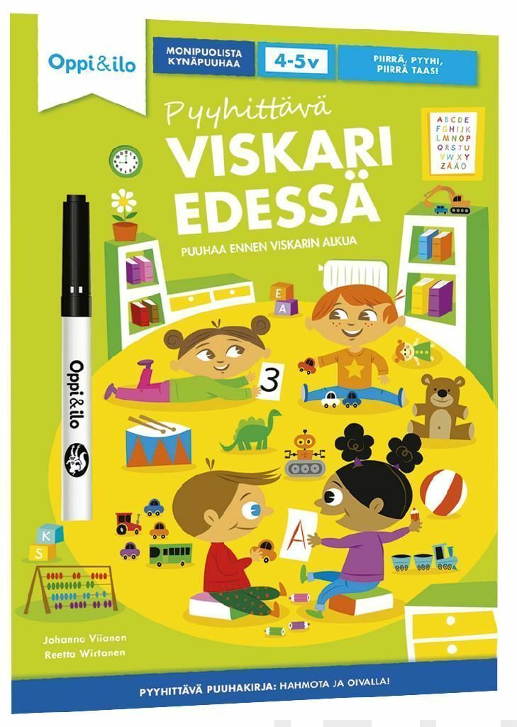 Viskari edessä -puuhakirja 4-5 v